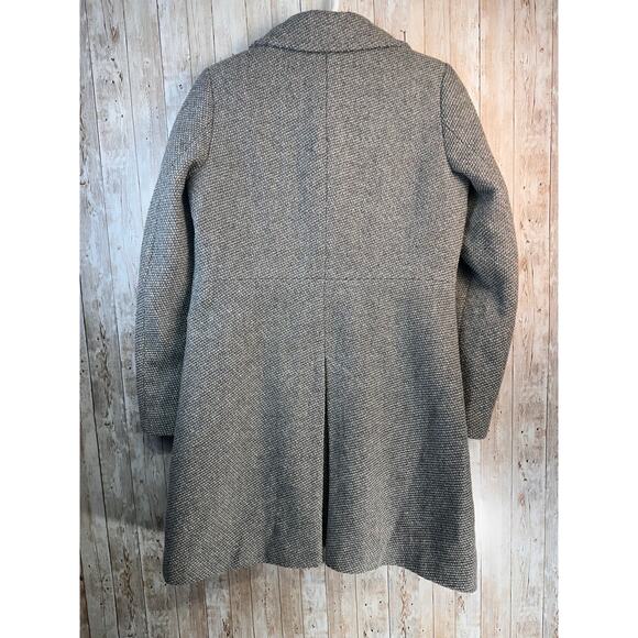 Tommy Hilfiger Tweed Coat Womens M Gray Double Breasted Peacoat Fall Wool Blend‎ - Picture 3 of 8